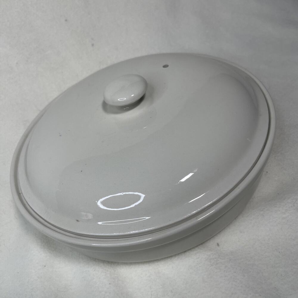 Hall Covered Casserole #2176 Ivory With Lid